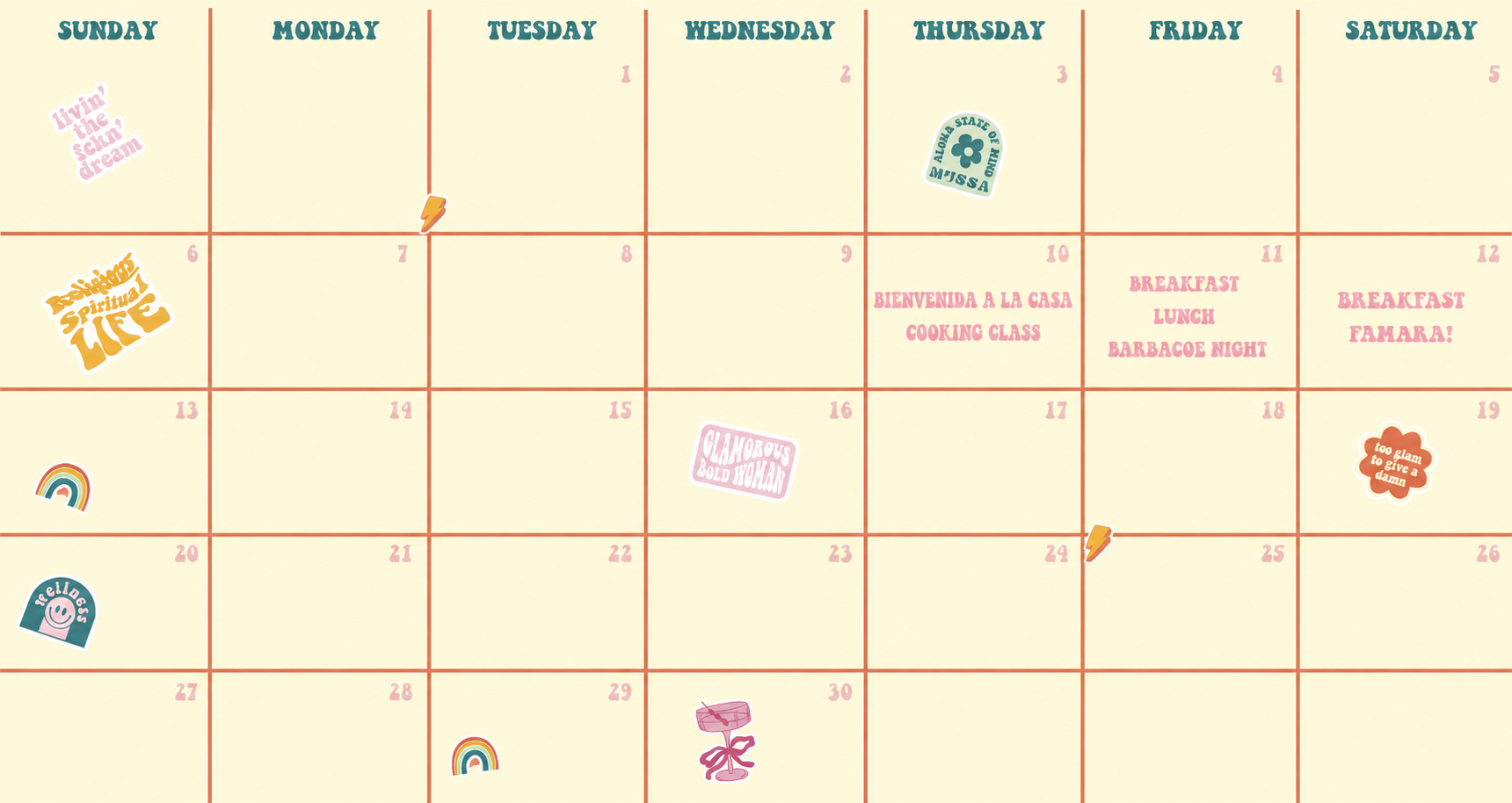 Calendario de septiembre de 2026 con el programa del Mussa Summer Camp los días 10, 11 y 12